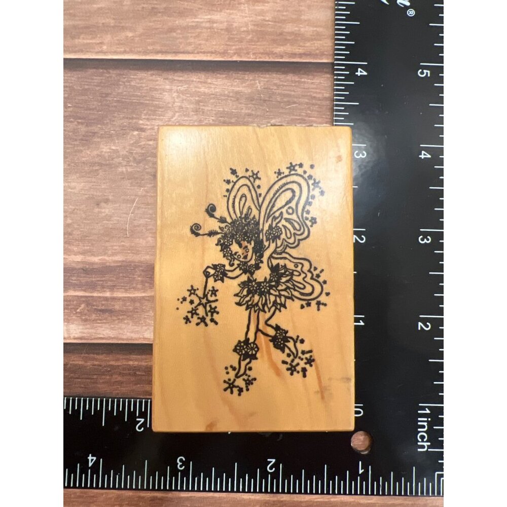 Fairy Rubber Stamp Wood Mounted By PSX Made In USA F-141